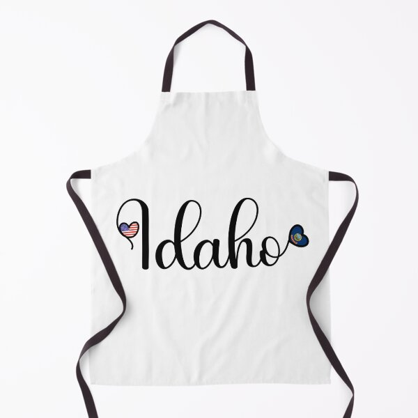 Item preview, I Love Idaho - Idaho Script With Heart Shaped Flags designed and sold by molamode.