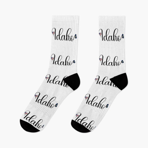 Item preview, I Love Idaho - Idaho Script With Heart Shaped Flags designed and sold by molamode.