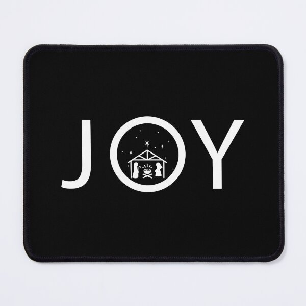 Item preview, White Joy with Christmas Nativity Story Scene designed and sold by themoodydecor.