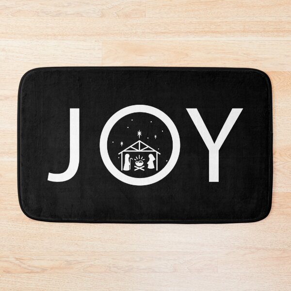 Item preview, White Joy with Christmas Nativity Story Scene designed and sold by themoodydecor.