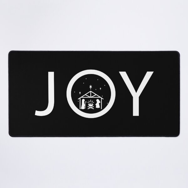 Item preview, White Joy with Christmas Nativity Story Scene designed and sold by themoodydecor.