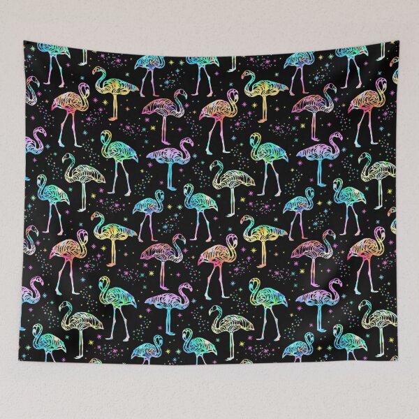 Item preview, Flamingo Colorful Neon  designed and sold by AlysaWithArt.