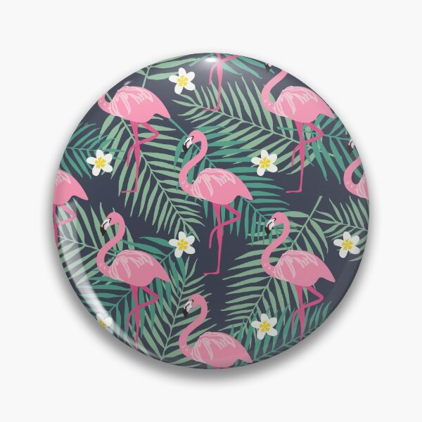 Item preview, Flamingo Tropical White Flowers designed and sold by AlysaWithArt.