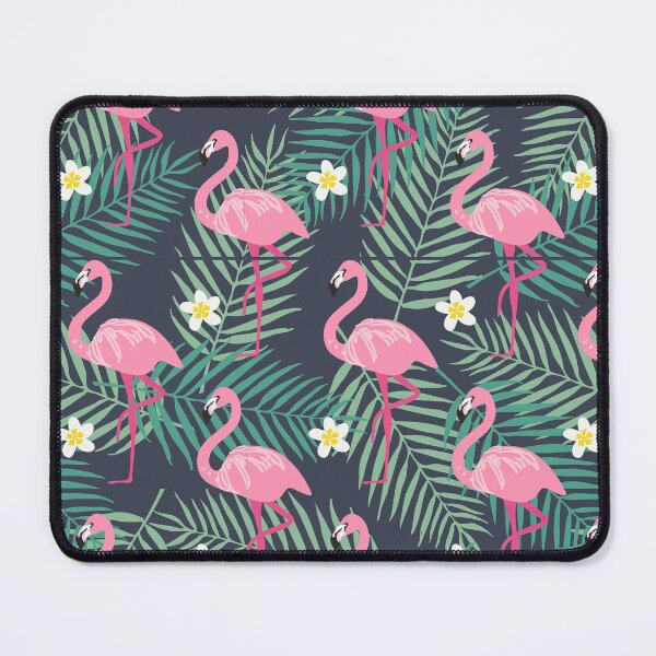 Item preview, Flamingo Tropical White Flowers designed and sold by AlysaWithArt.