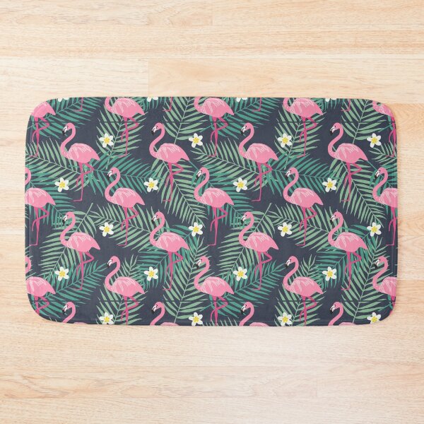 Item preview, Flamingo Tropical White Flowers designed and sold by AlysaWithArt.