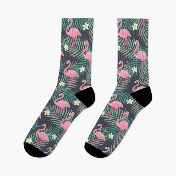 Item preview, Flamingo Tropical White Flowers designed and sold by AlysaWithArt.