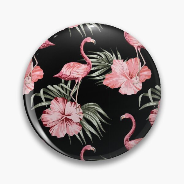 Item preview, Flamingo Hibiscus Flowers designed and sold by AlysaWithArt.
