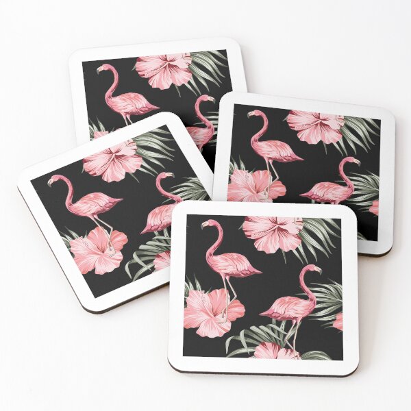 Item preview, Flamingo Hibiscus Flowers designed and sold by AlysaWithArt.