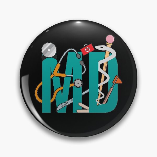 Item preview, MD Medical Doctor, Stethoscope, Black designed and sold by Preents.