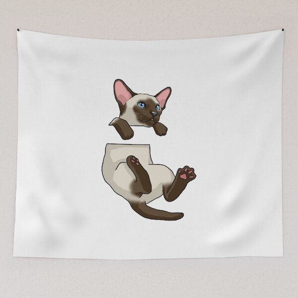 Item preview, hanging cat - siamese designed and sold by HandsomeCat.