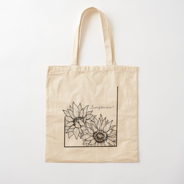 Sunflower Cotton Tote Bag