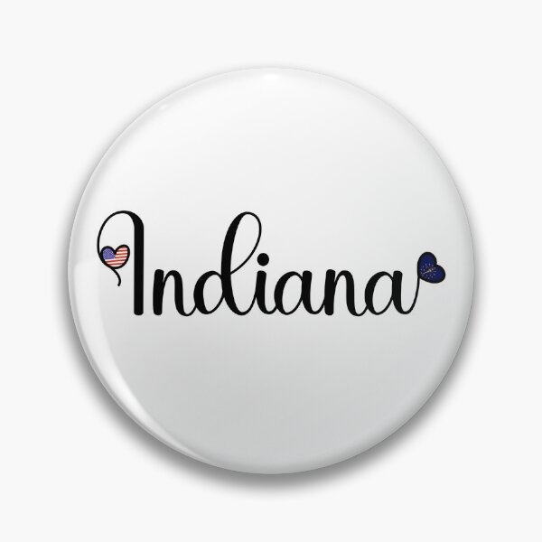 Item preview, I Love Indiana - Indiana Script With Heart Shaped Flags designed and sold by molamode.