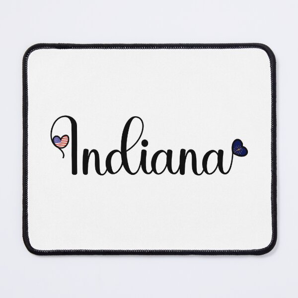 Item preview, I Love Indiana - Indiana Script With Heart Shaped Flags designed and sold by molamode.