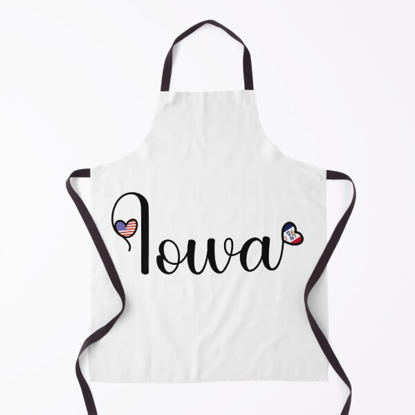 Item preview, I Love Iowa - Iowa Script With Heart Shaped Flags designed and sold by molamode.
