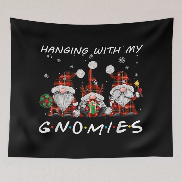 Item preview, Hanging With My Gnomies Red Plaid Pajama designed and sold by RubDecrease.
