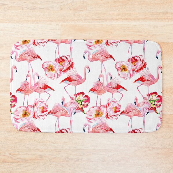 Item preview, Watercolor Flamingo Flower designed and sold by JaskolArt.