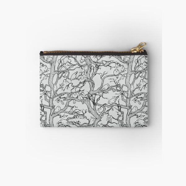 Item preview, Birds in Trees (Outlines on light grey) designed and sold by Vincent Briggs.