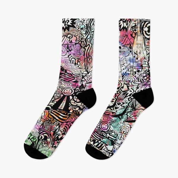 Item preview, ironic chaos -  (black and white with color) designed and sold by debrisnyc.