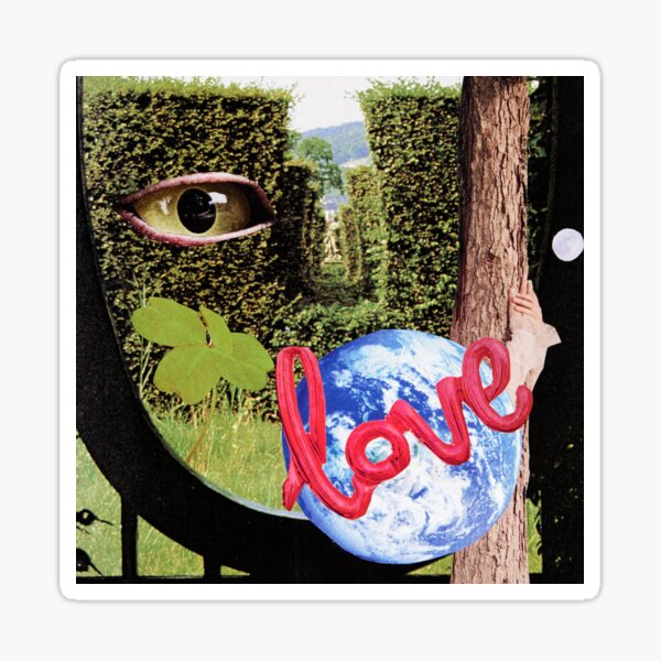 Hugging Trees and Sending Love Vibrations Around the World Sticker