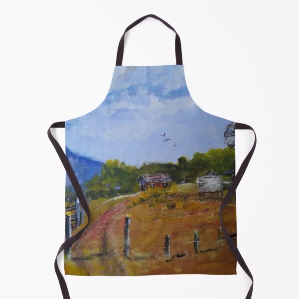 Item preview, Australian Outback Landscape with Old Building and Windmill designed and sold by AussieMuma.