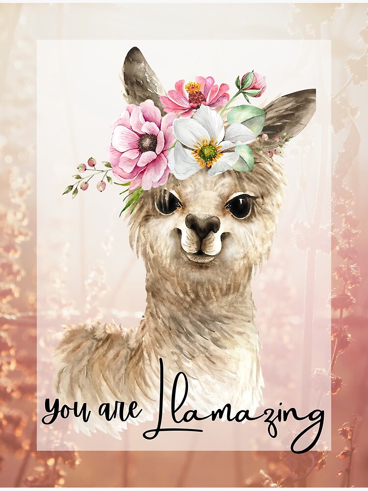 You are llamazing | Poster