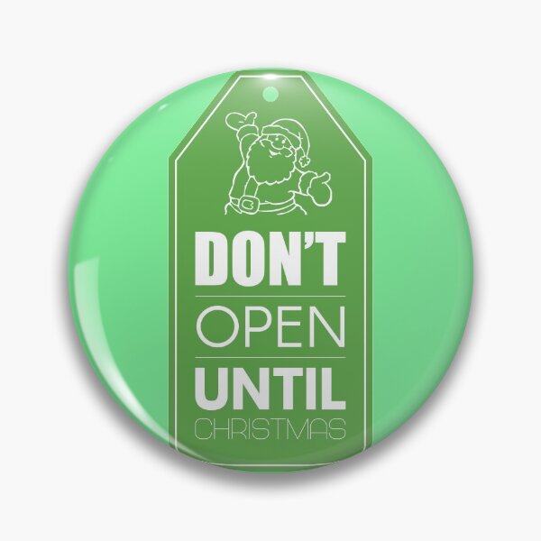 Item preview, Don't Open Until Christmas - Christmas Gift Tag designed and sold by VizcwntGFX.