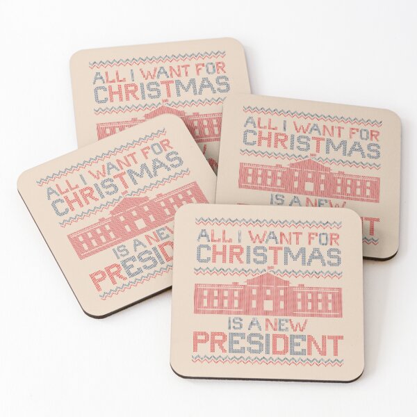 Item preview, all i want for christmas is a new president designed and sold by FanaticTee.