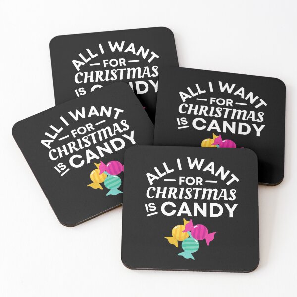 Item preview, All I Want for Christmas Is Candy - Funny Candy Puns - Christmas Gift for Candy Lovers designed and sold by CaitU.