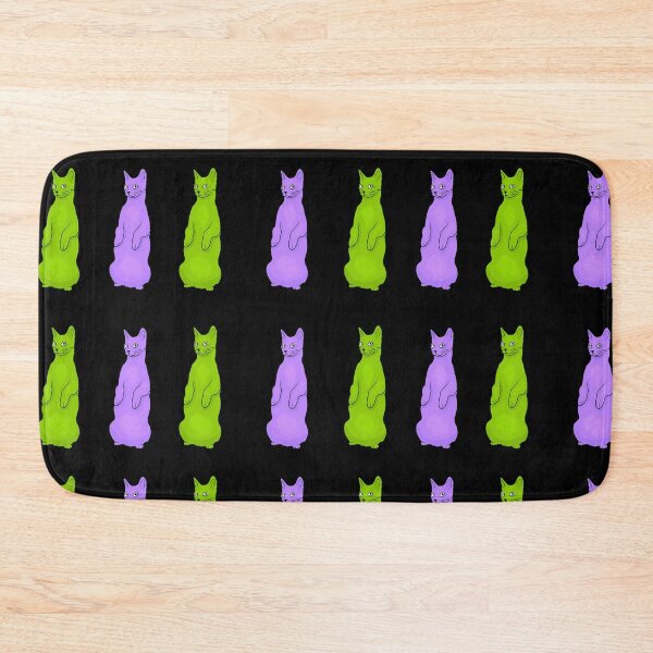 Item preview, Green and Purple Cats Standing Up Sticker Pack designed and sold by wildjellybeans.