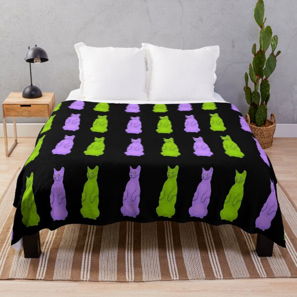 Item preview, Green and Purple Cats Standing Up Sticker Pack designed and sold by wildjellybeans.