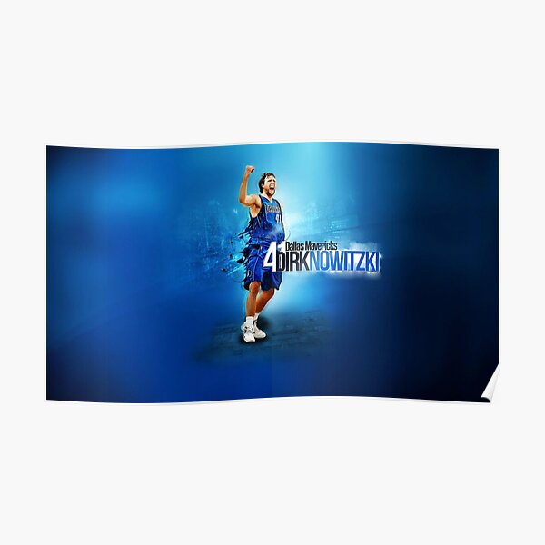 Illustration Dirk Nowitzki Poster