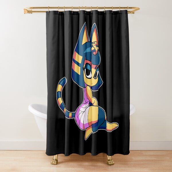 Ankha Tiktok Shower Curtains | Redbubble