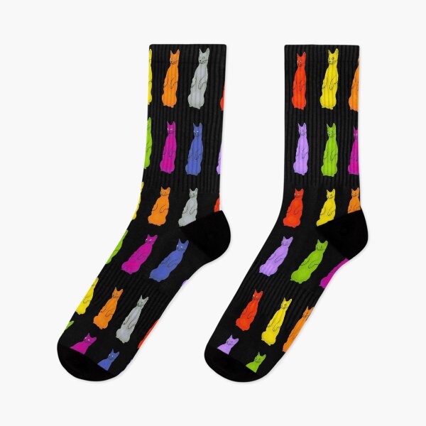 Item preview, Colorful Cats Standing Up Sticker Pack designed and sold by wildjellybeans.