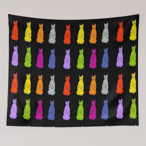 Item preview, Colorful Cats Standing Up Sticker Pack designed and sold by wildjellybeans.
