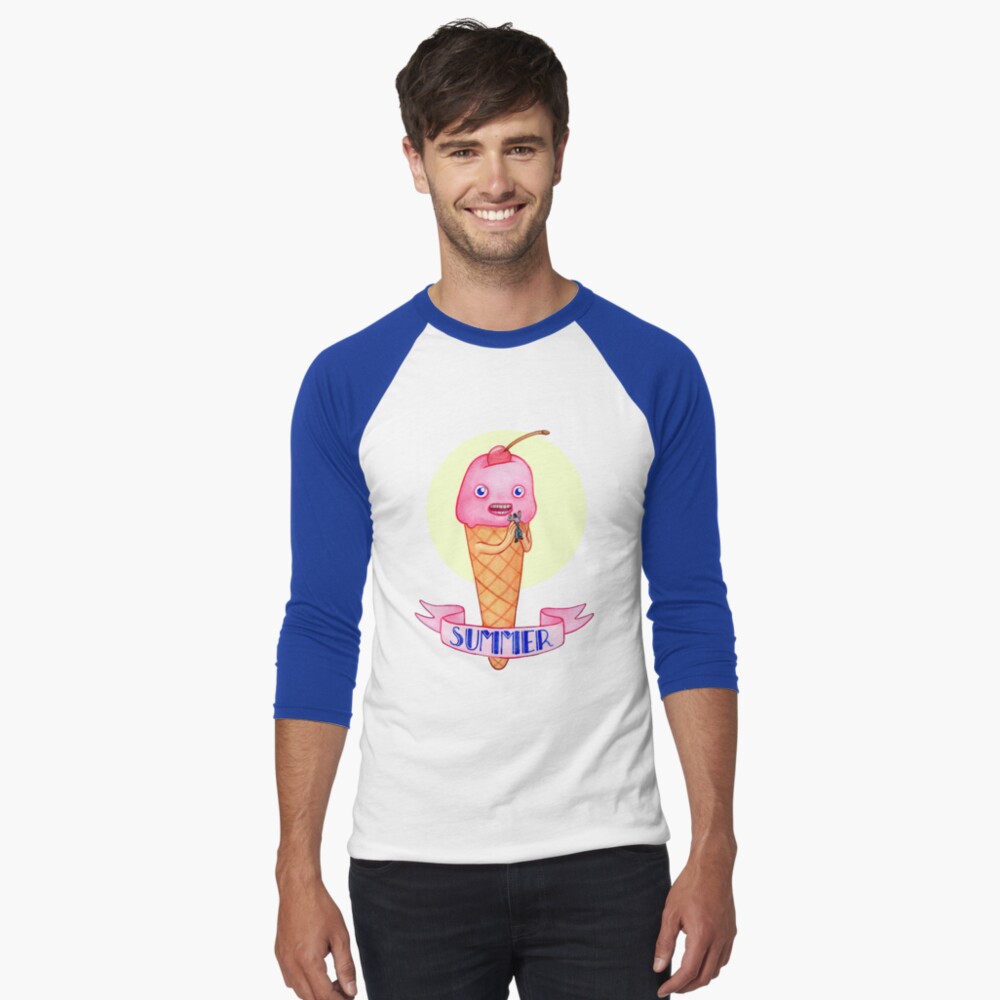 Item preview, Baseball ¾ Sleeve T-Shirt designed and sold by StephVonAwesome.