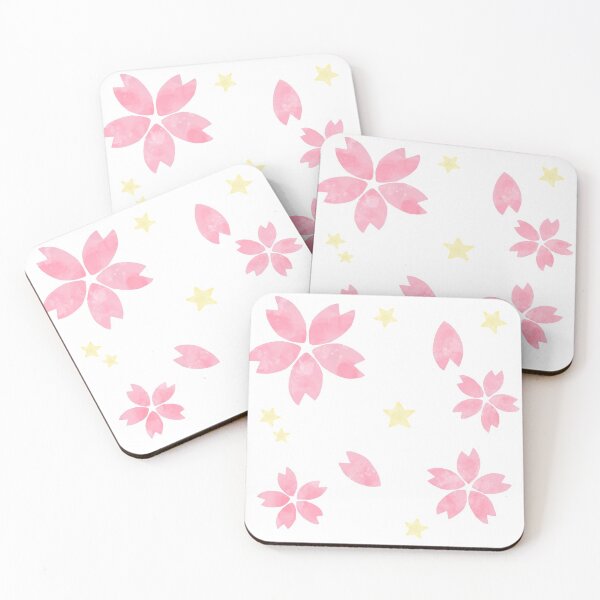 Item preview, Watercolor Sakura and Stars Pattern designed and sold by SakuraStarz.