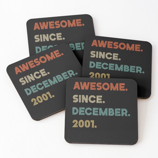 Item preview, Awesome Since December 2001 20 Year Old 20th Birthday Gift designed and sold by Chloe43212.