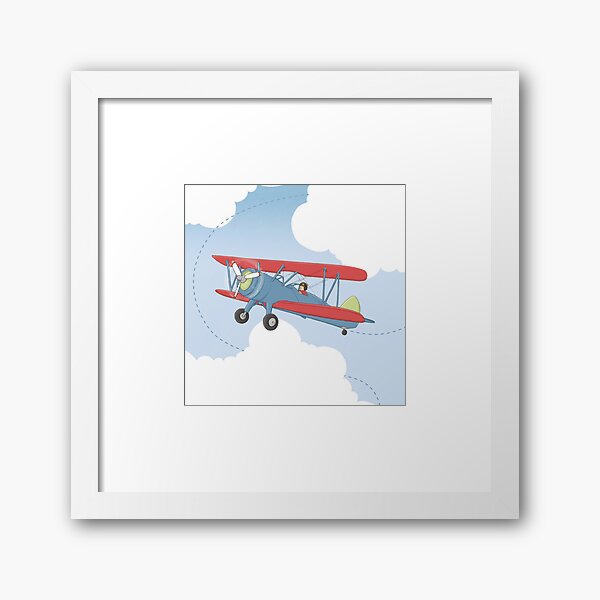Aviator Up and Away Framed Art Print