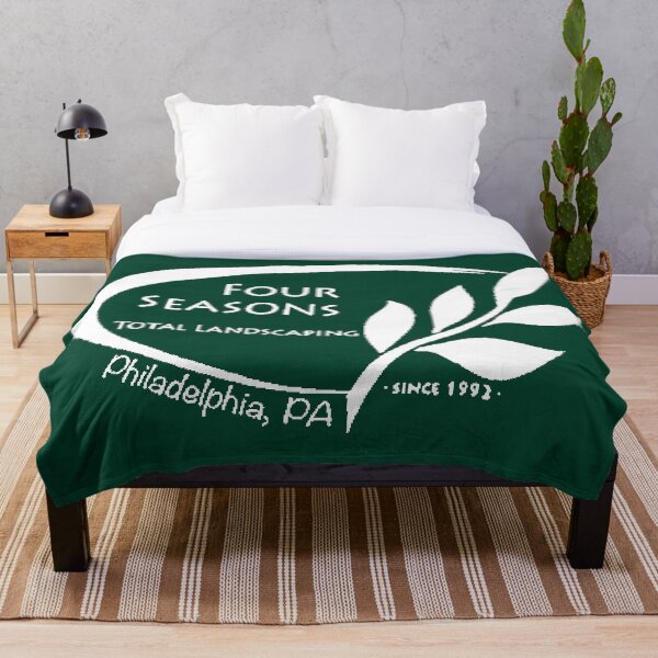 Item preview, Logotipo blanco y verde de Four Seasons Total Landscaping designed and sold by GrellenDraws.