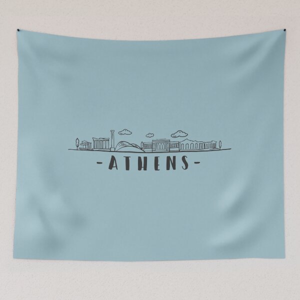 Item preview, Athens City Skyline designed and sold by Klotho-Fashion.
