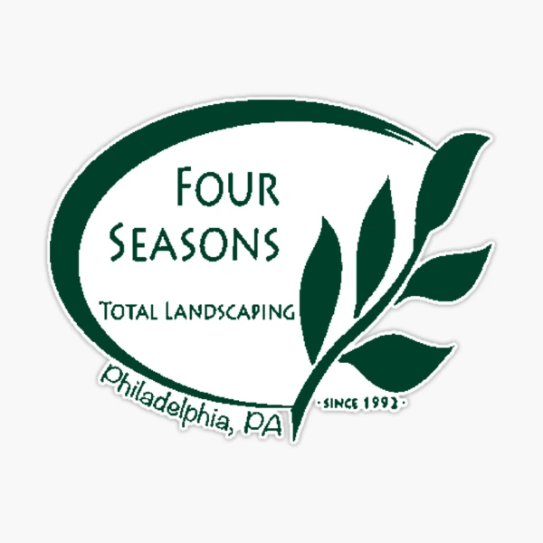 Four Seasons Total Landscaping Green Logo Sticker for Sale by GrellenDraws