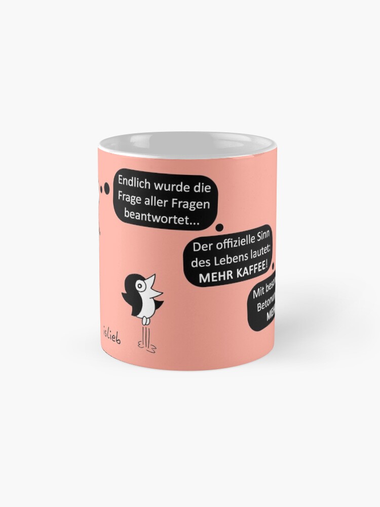 Thumbnail 4 von 6, Kaffeebecher, Kaffee-Fragen-Tasse (rot) designt und verkauft von islieb.