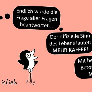 Vorschaubild zum Design Kaffee-Fragen-Tasse (rot) von islieb