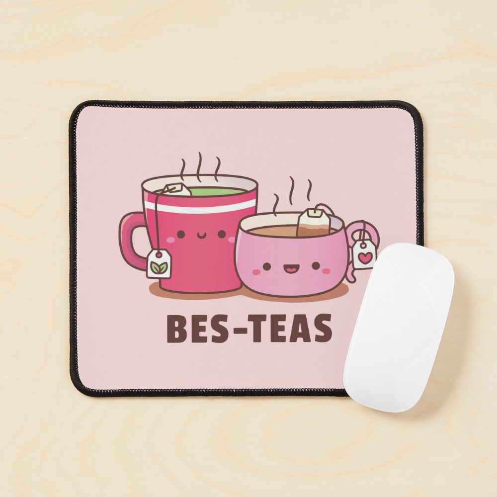 Cute Teacup and Teapot Bes Teas Besties Tea Pun - Bestie - Magnet