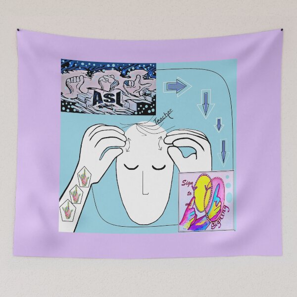 Item preview, Sign Language Teachers Heart ASL designed and sold by EloiseArt.