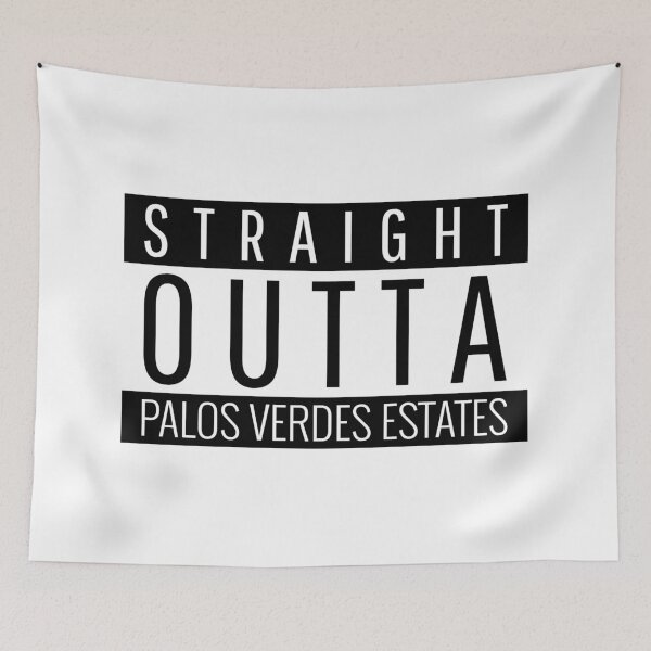 Artikelvorschau, Straight Outta Palos Verdes Estates Kalifornien entworfen und verkauft von Teelogic.