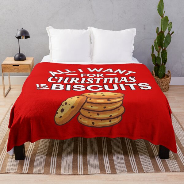 Item preview, All I Want for Christmas Is biscuits- Funny biscuit Puns - Christmas Gift for biscuit Lovers designed and sold by CaitU.