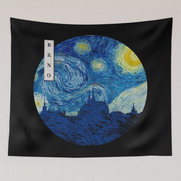 Item preview, Brno Starry Night Van Gogh Circle designed and sold by DFerraz.