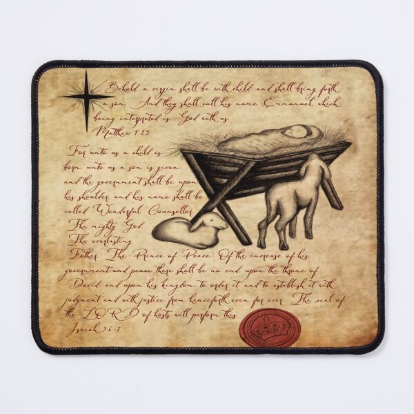 Item preview, Isaiah 9: 6-7. Matthew 1:23. Christian Art designed and sold by ConArte.