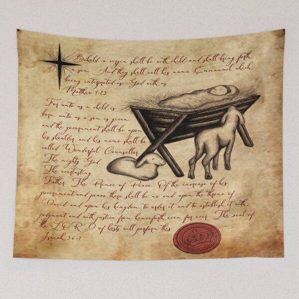Item preview, Isaiah 9: 6-7. Matthew 1:23. Christian Art designed and sold by ConArte.